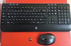 Logitech Kablosuz Unifying alıcılı K520 Klavye M705 Mouse (Üst model , Kaliteli , Pil ve Pad hediye , İkinci El)