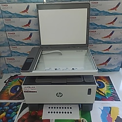 HP Wifili Siyah Beyaz Laser Yazıcı Fotokopi Tarayıcı Sıfır Toner