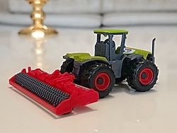 Claas Xerion 5000 Benzeri Traktör ve Rotovatör Takımı 1:87