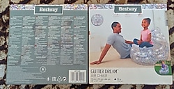 Bestway Glitter Dream Simli Şişme Koltuk SIFIR KUTULU