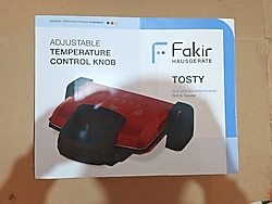 Fakir tosty kırmızı tost makinesi. sıfır