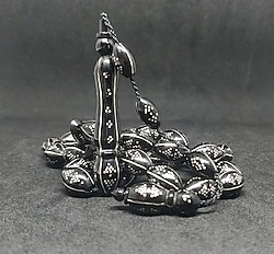 Sıfır Ürün Gümüş İşlemeli Kuka Tesbih