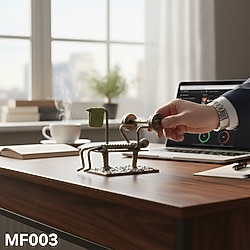 Bench Press Metal Figür Hediye - Spor Temalı Heykel - Fitness Motivasyon Sanatı - Mf003