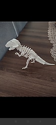 Beyaz Dinozor İskeleti Figürü 29 parça