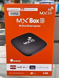 MX10-5G Android TV Box 4K Ultra HD – MX Box S – 5G WiFi Smart TV Kutusu