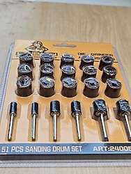 Pimli parmak zımpara seti 51 parça