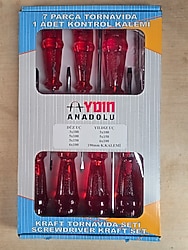 Tornavida takımı 8 parça