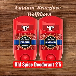 Old #Spice #Deodorant 2'li sıfır ürün Fırsat(Captain-Bearglove-Wolfthorn) / 2 ADET 50 ml #Roll-on formu sayesinde kolay