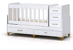 Sıfır ayarında Sallanır, dolaplı bebek beşiği