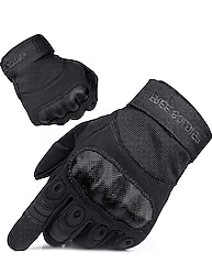 Erkek Motosiklet Eldiveni – Tam Koruma – Kaymaz ve Dayanıklı – Siyah