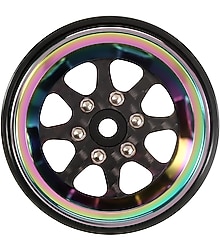 ModuWheel 1,3 inç 8 Üçgen Karbon Fiber Alüminyum Beadlock Tekerlekler, Negatif Ofset, Crawler RC 1/18 1/24 için