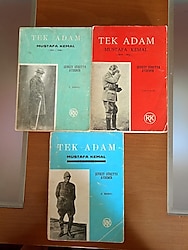 TEK ADAM - MUSTAFA KEMAL - 1 - 2 - 3 CİLT TAKIM OLARAK.