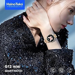 Haino Teko G12 Mini Akıllı Saat 3 Kordonlu Bayanlar Için Şık Tasarım Amoled Ekran