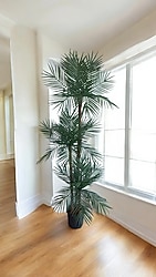 SIFIR ÜRÜN - SAKSIDA YAPAY PALMİYE AĞACI-160cm BOY