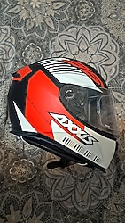 Axxis Draken Z96 Mat Siyah/Kırmızı/Beyaz Kask