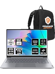 Lenovo Thinkbook 14 Gen 8 Intel Core Ultra 7 255H 32GB 1tb SSD 14" Fhd+ Fdos Taşınabilir Bilgisayar
