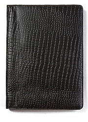 Siyah Timsah Derisi Padfolio - 10"x13" - Profesyonel Düzenleyici ve CV Klasörü