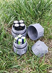 Waterproof AA AAA Pil Saklama Kutusu Outdoor Tactical Kamp Camping