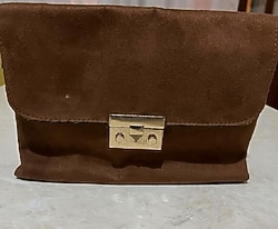 Özel üretim Nubuk kadın el çantası