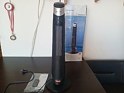 kule tipi uzaktan kumandalı salınımlı seramik ısıtıcı