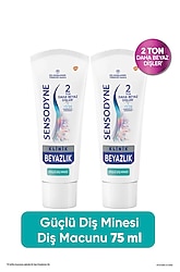 Sensodyne Klinik Beyazlık Güçlü Diş Minesi Diş Macunu 75 ml x 2 ADET