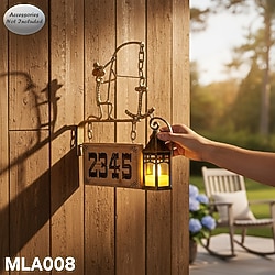 Balıkçı Adam Adres Tabelası Ve Duvar Askısı - Fener Ve Saksı Askılığı - Denizci Rustik Dekor - Mla008