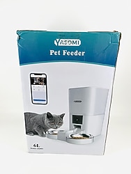 Yasomi Pet Feeder 6lt Kameralı Kedi ve Köpek için Mama Kabı
