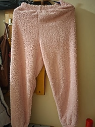 🌸 Pudra Pembe Yumuşacık Polar Kadın Alt – XL Beden 🌸🔥