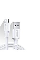 sıfır UGREEN Micro USB Şarj ve Data Kablosu Beyaz-1.5 Metre Beyaz