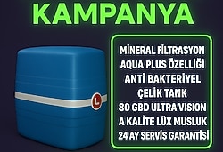 LG SU ARITMA CİHAZI ALKALİN PLUS MİNARELİZE 18 AŞAMA GÜMÜŞ KARBON 80 GBD MEBRAN