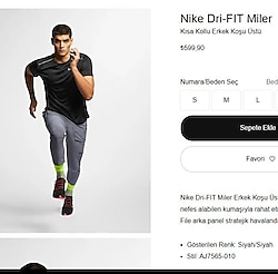 ORİJİNAL NİKE FİTNESS TİŞÖRT