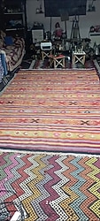 antika yün dokuma kilim