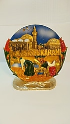 TABAK POLYESTER EL İŞİ,HZ.VEYSEL KARANİ DEVESİYLE NAMAZ KILARKEN