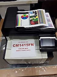 hp laserjet pro cm1415fn color mfp yazıcı