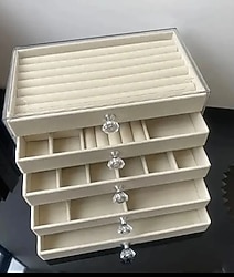 5 çekmeceli takı kutusu