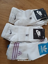 Nike & Adidas Konç Çorap Seti  ✨ Sıfır & Etiketli Ürün  ✨ Yüksek kalite pamuklu yapı  ✨ Günlük kullanım için ideal  🧦 P