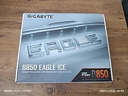 Gigabyte B850 Eagle Ice AMD AM5 DDR5 ATX Anakart