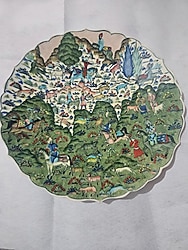 Kütahya porselen duvar tabak dekorasyon