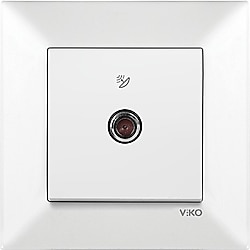 Viko Meridian Uydu Prizi F Konnektörlü Beyaz