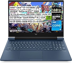 HP 16-R1045NT 9J247EA i7 14700HX 16 GB 512 GB SSD RTX4060 16.1"