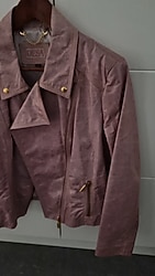 Desa sıfır uçuk pembe deri ceket