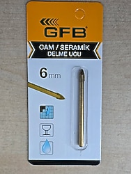 Cam ve seramik delme Matkap Ucu 6mm