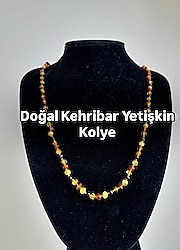 Doğal Multicolor Kehribar Kolye (Ü.K: 1527)