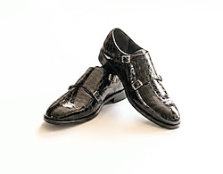 HAKİKİ KROKO DERİ KLASİK SİYAH 40-44 YENİ