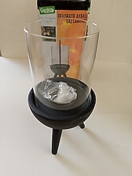 dekoratif ayaklı gaz lambası sıfır