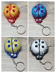 Elişi örgü mıknatıslı anahtarlık