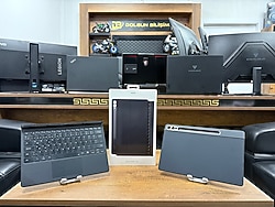 Samsung Galaxy Tab S10+ S9+ Klavyeli Mousepadli Kılıf (İKİNCİ EL)