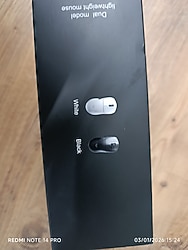 Aula SC800 Lightweight PAW3395 Sensor 26000 Dpı 8000Hz Kablolu ve Kablosuz Gaming Oyuncu Mouse Siyah