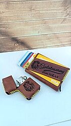 --sıfır ürün-- Galatasaray hakiki deri kartlık + benzinli çakmak