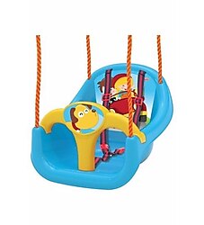 DEDE Çocuk Salıncak Mavi Renk 03065 Ayarlanabilir Halatlı - 30 kg Kapasite, Yerli Üret